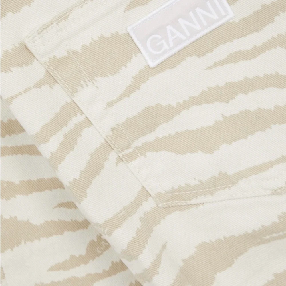 Ganni Beige Zebra Print Fabric - Picture 4 of 4